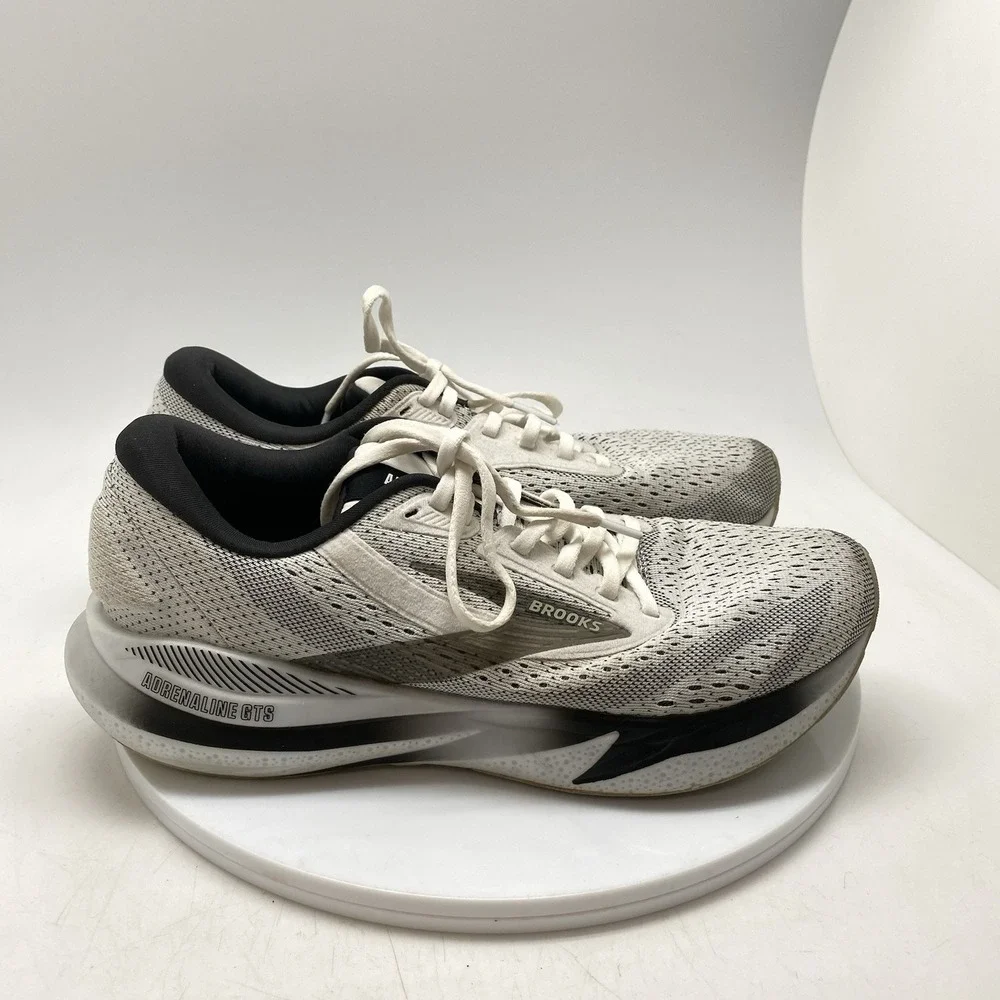 Brooks Sneakers Womens 9.5 B Adrenaline GTS 24 1204261B126 White Running Shoes